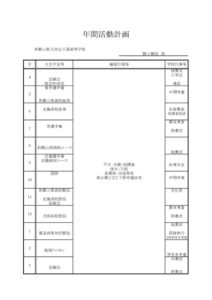 年間計画